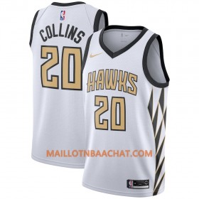 Maillot NBA Atlanta Hawks John Collins 20 2018-19 Nike City Edition Blanc Swingman - Homme